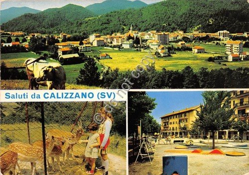 Cartolina Calizzano vedute varie 1972 (Savona)