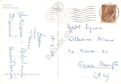 Cartolina Camogli barche a riposo 1965 | Immagine Gallery 2