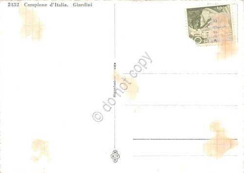 Cartolina Campione d'Italia Giardini auto d'epoca