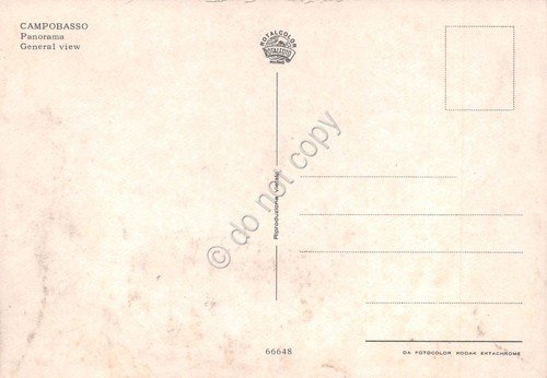 Cartolina Campobasso Panorama della città anni '70