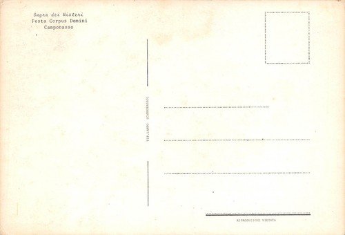 Cartolina Campobasso Sagra dei Misteri Festa Corpus Domini E | Immagine Gallery 2