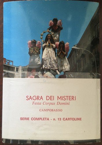Cartolina Campobasso Sagra dei Misteri serie completa 13 cartoline fascettate