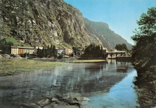 Cartolina Campodolcino panorama con fiume (Sondrio) | Immagine principale