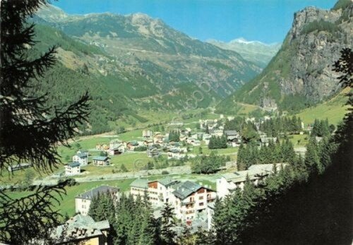 Cartolina Campodolcino panorama dall'alto (Sondrio)