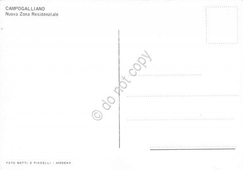 Cartolina Campogalliano Nuova Zona Residenziale