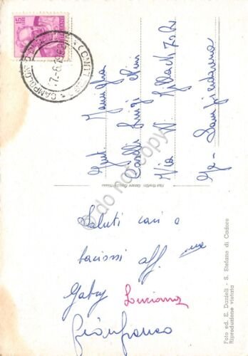 Cartolina Campolongo Cadore panorama 1962