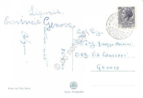 Cartolina Campori Chiavari vedute 1960 | Immagine Gallery 2