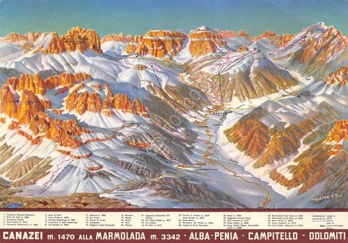Cartolina Canazei alla Marmolada Alba Penia Campitello Dolomiti | Immagine principale