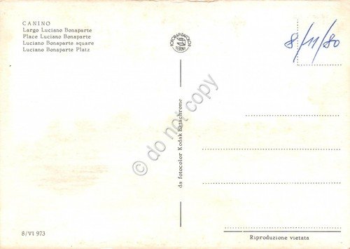 Cartolina Canino Largo Luciano Bonaparte