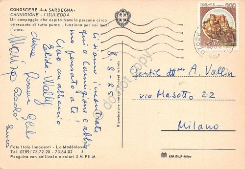 Cartolina Cannigione 3 vedute (Sassari) | Immagine Gallery 2