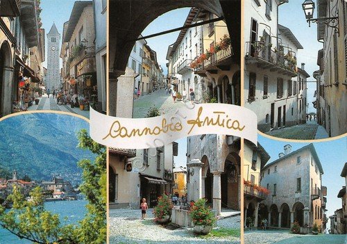 Cartolina Cannobio antica 6 vedute (Verbania) | Immagine principale