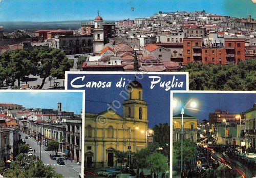 Cartolina Canosa di Puglia panorama e vie della città 1973 … | Immagine principale