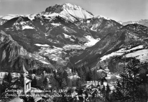 Cartolina Cantoniera della Presolana panorama parziale 1953