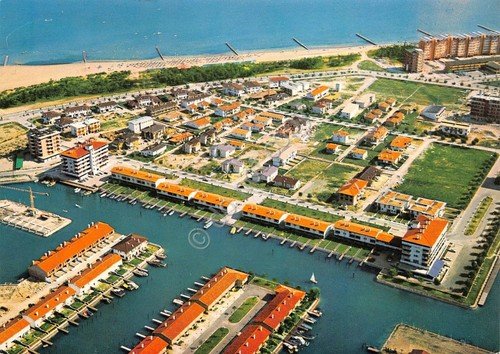 Cartolina Caorle Panorama aereo 1987