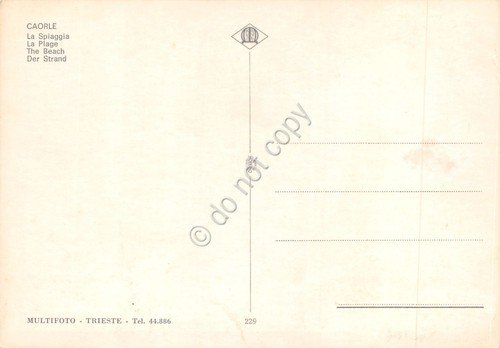 Cartolina Caorle spiaggia animata anni '80 | Immagine Gallery 2