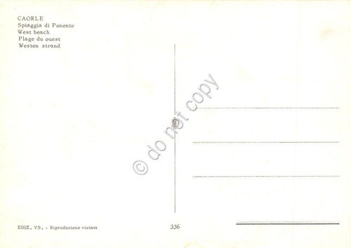 Cartolina Caorle spiaggia di Ponente animata barca a vela anni … | Immagine Gallery 2