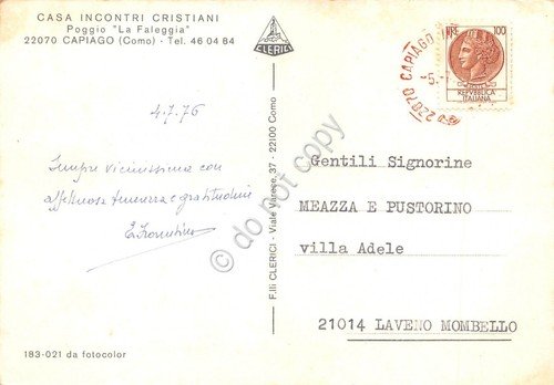 Cartolina Capiago Casa Incontri Poggio La Faleggia 3 vedute 1976 | Immagine Gallery 2
