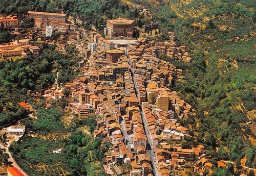 Cartolina Caprarola Palazzo Farnese e Panorama aereo anni '80 | Immagine principale