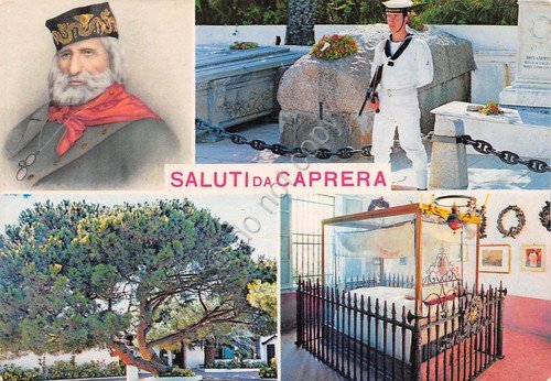Cartolina Caprera vedute varie Garibaldi | Immagine principale