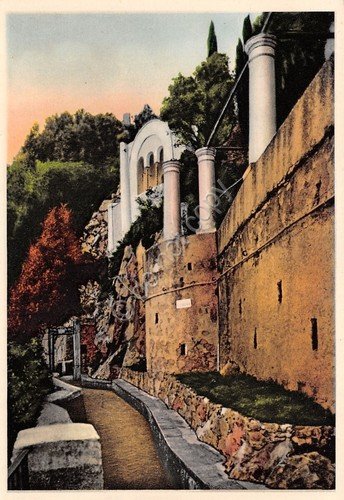 Cartolina Capri Anacapri Ingresso Villa S. Michele (Napoli)