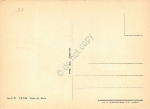 Cartolina Capri isola illustrata da Rino Serie B | Immagine Gallery 2