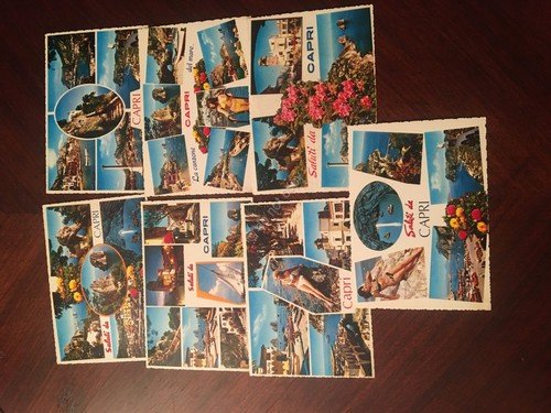 Cartolina Capri lotto di 7 cartoline anni '60 Cecami Pin …