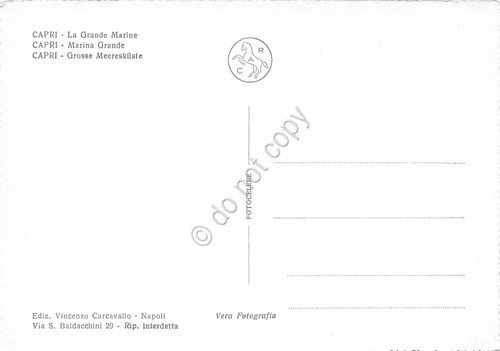 Cartolina Capri Marina Grande dal mare Fotocartolina Fotocelere | Immagine Gallery 2