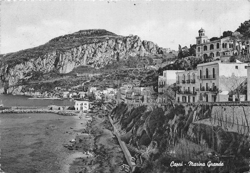 Cartolina Capri Marina Grande panorama 1955 | Immagine principale