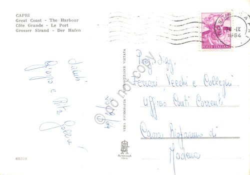 Cartolina Capri Marina Grande panorama del porto dall'alto 1964 | Immagine Gallery 2