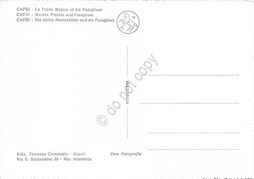 Cartolina Capri Marina Piccola e Faraglioni Fotocartolina Fotocelere | Immagine Gallery 2
