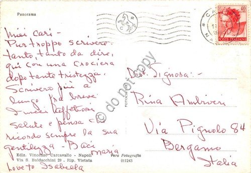 Cartolina Capri Panorama 1965