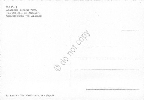 Cartolina Capri Panorama da Anacapri
