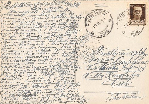Cartolina Capri Pescatore e Faraglioni 1939