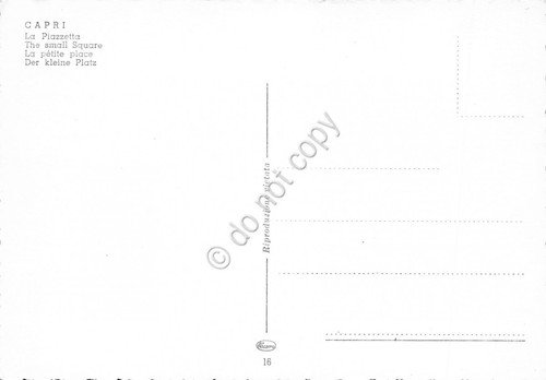 Cartolina Capri Piazzetta animata (Napoli) | Immagine Gallery 2