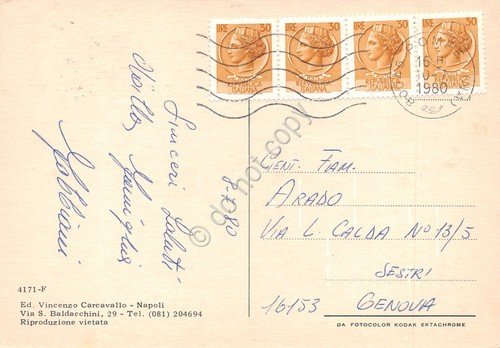 Cartolina Capri Vedute mappa 1980 (Napoli) | Immagine Gallery 2