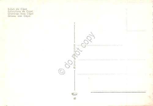 Cartolina Capri vedute varie grafica 3 anni '60 | Immagine Gallery 2