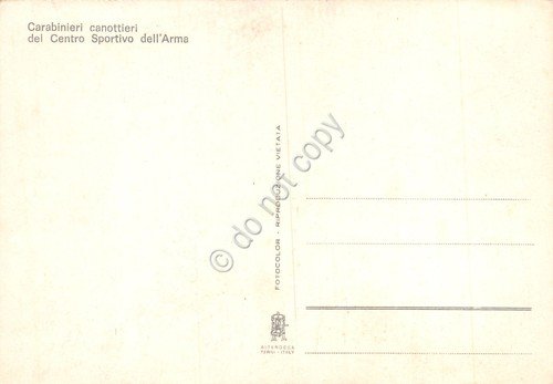Cartolina Carabinieri canottieri del Centro Sportivo dell'Arma | Immagine Gallery 2