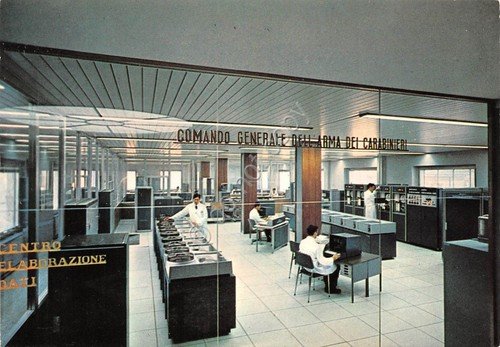 Cartolina Carabinieri Centro Elaborazione dati comando generale dell'Arma 1974 | Immagine principale
