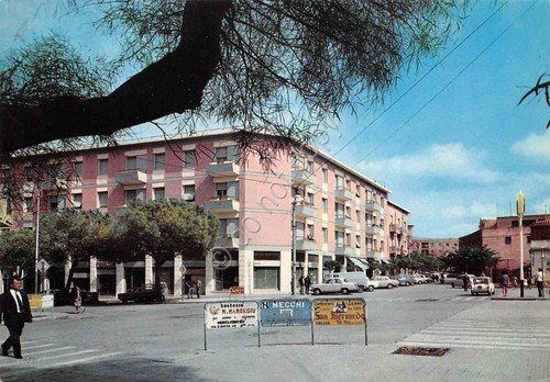 Cartolina Carbonia Via Gramsci Via Nuoro 1966 | Immagine principale