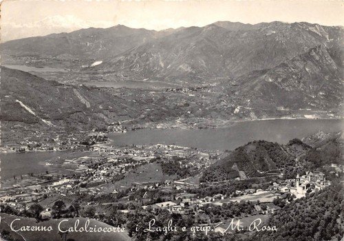Cartolina Carenno Calolziocorte Panorama Laghi Monte Rosa | Immagine principale