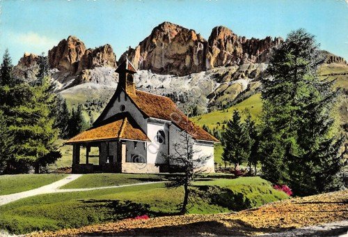 Cartolina Carezza Catinaccio anni '60 chiesetta (Trento) | Immagine principale