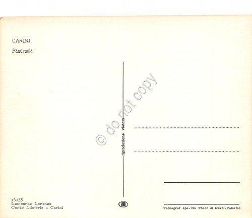Cartolina Carini panorama paese Anni '70 | Immagine Gallery 2