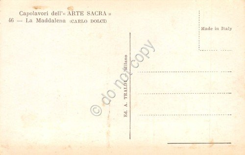 Cartolina Carlo Dolci La Maddalena Arte Sacra | Immagine Gallery 2
