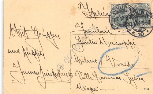 Cartolina Carlottenburg Kaise Friedrich Denkmal Luisenplatz 1912