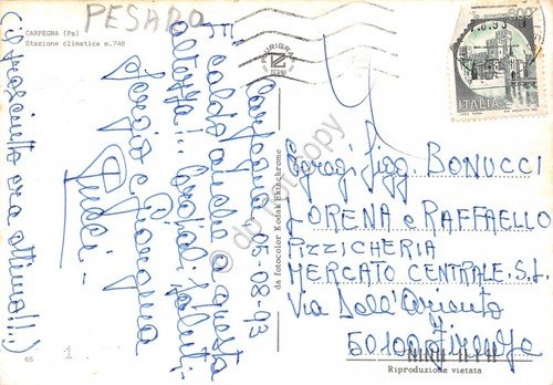 Cartolina Carpegna vedute varie Cappello Alpino 1993 (Pesaro) | Immagine Gallery 2
