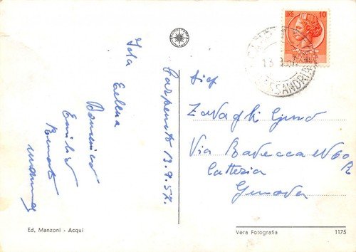 Cartolina Carpeneto Panorama 1957