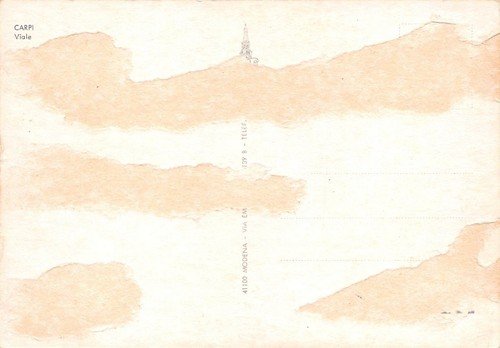 Cartolina Carpi Viale auto d'epoca | Immagine Gallery 2