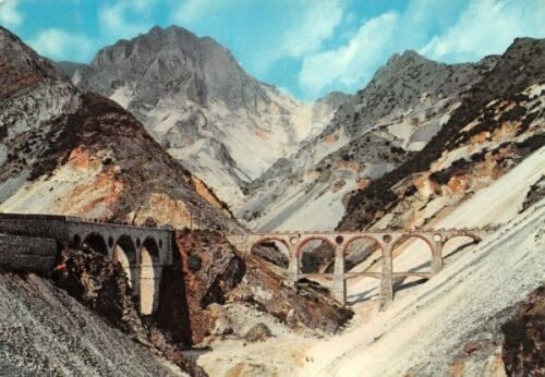 Cartolina Carrara Cave e Ponti di Vara