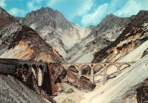 Cartolina Carrara Cave e Ponti di Vara