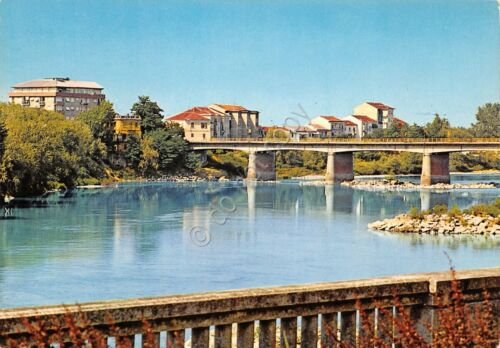 Cartolina Casale Monferrato Lungo Po ponte